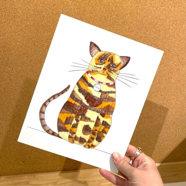 Fiona Cat 8x10 Art Print from natchie