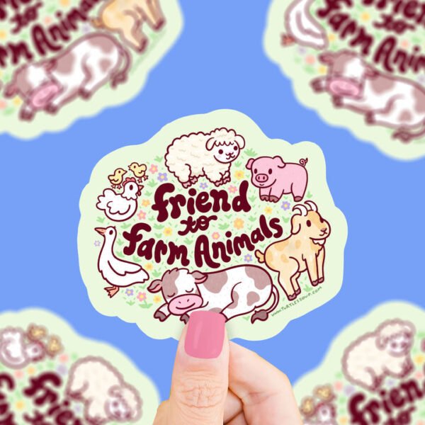 Friend to Farm Animals Sticker from Turtle's Soup